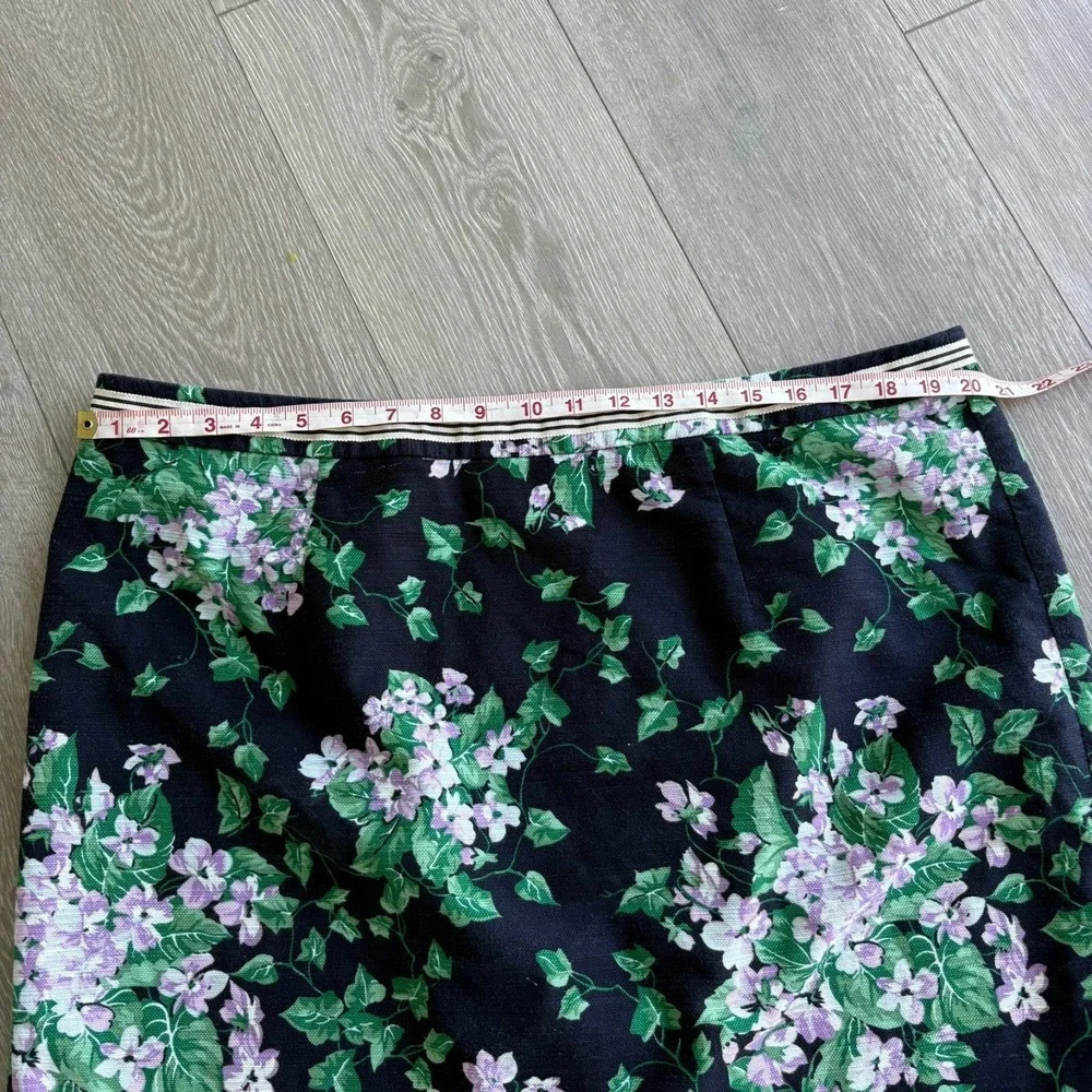 Talbots Womens Black The Oprah Magazine Collection Hydrangea Pencil Skirt Sz 16W